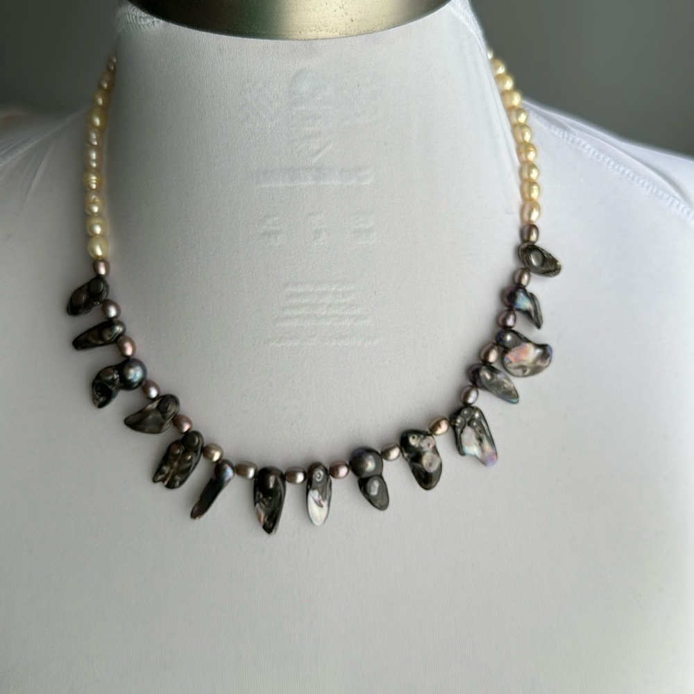 Elegant 925 ITALY real freshwater pearls